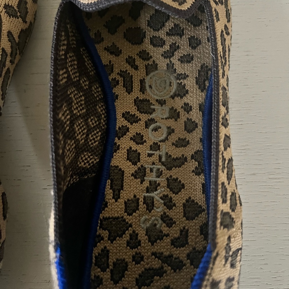 Rothy’s the Loafer slip on Cheetah print in size 8.5 (they fit like size 8)